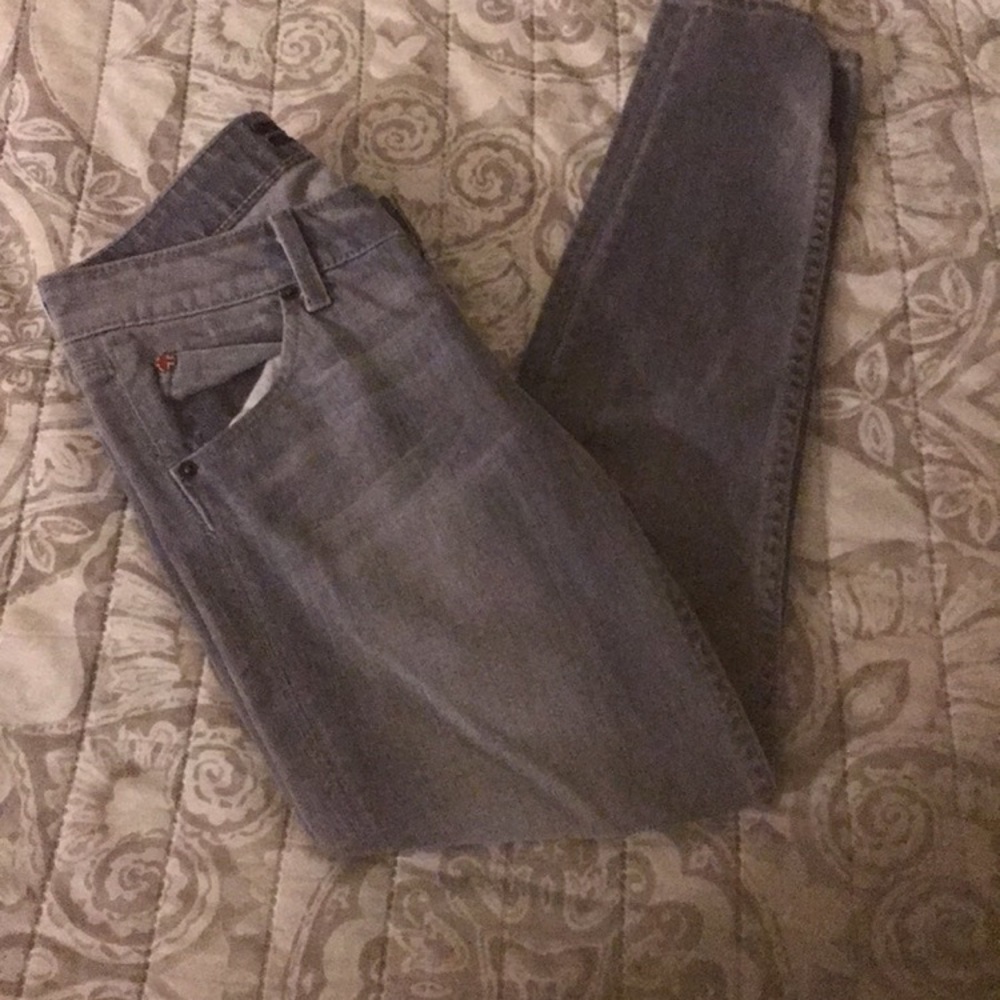 Hudson Jeans Collin Midrise Skinny Jeans Stone Grey Size 25” - Picture 3 of 12